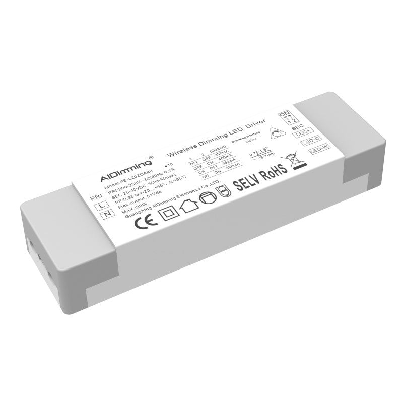 Aidimming PE-BL36TV24 LED Driver – 36W 24V 0–1500mA 0-10V Dimmable