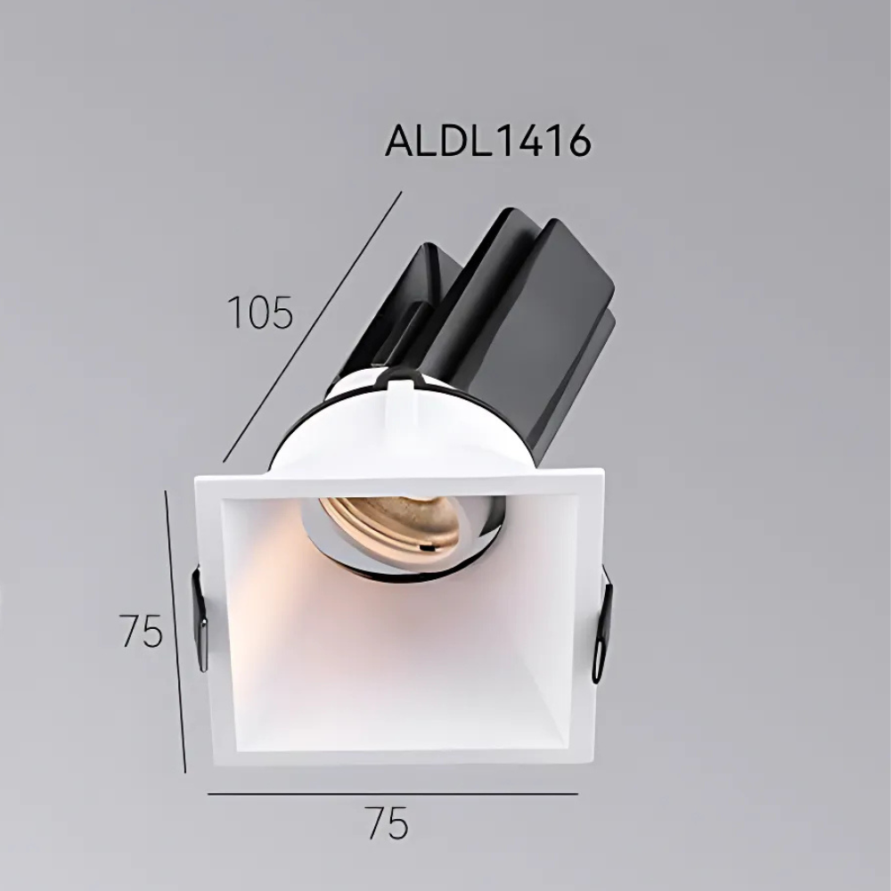 MNBS1517  10W Square Adjustable Downlight for Precision Lighting
