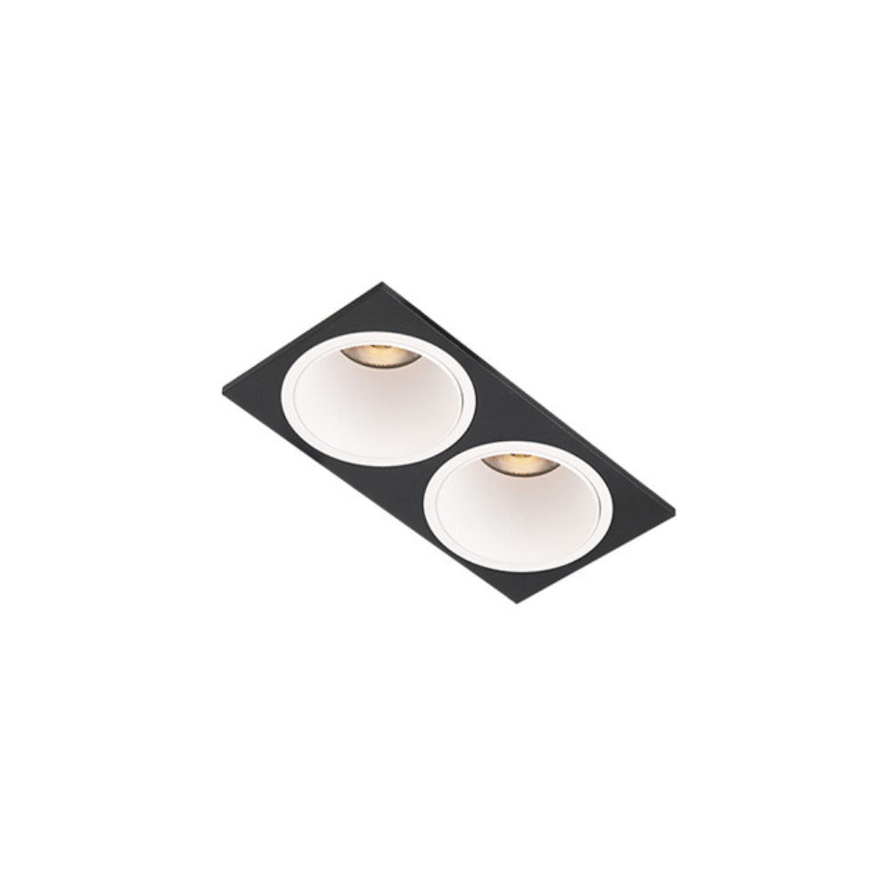 MNBS1256 – Square Recessed Double Downlight for Balanced, Focused Illumination